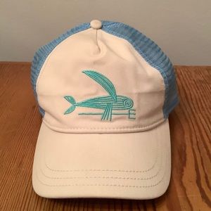Kids Patagonia Blue and White Truckers Hat